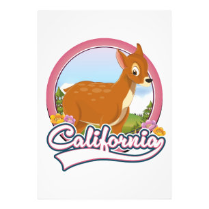 Impression Photo logo de vacances de cerf de Californie
