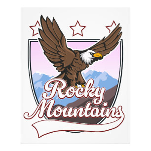 Impression Photo logo des Montagnes Rocheuses
