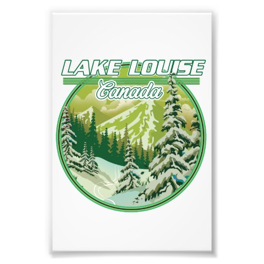 Impression Photo logo Lac Louise Canada (Devant)