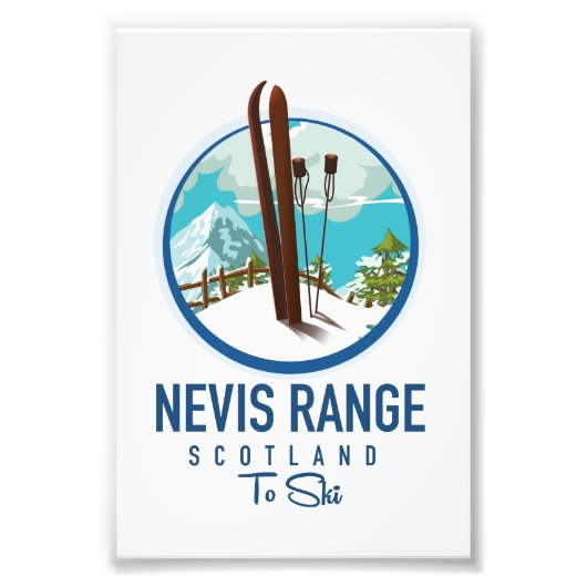 Impression Photo logo Nevis Range scotland Ski (Devant)