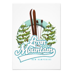 Impression Photo logo ski de Loon Mountain New Hampshire