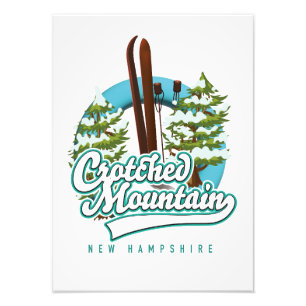 Impression Photo logo ski montagne Crotched new hampshire