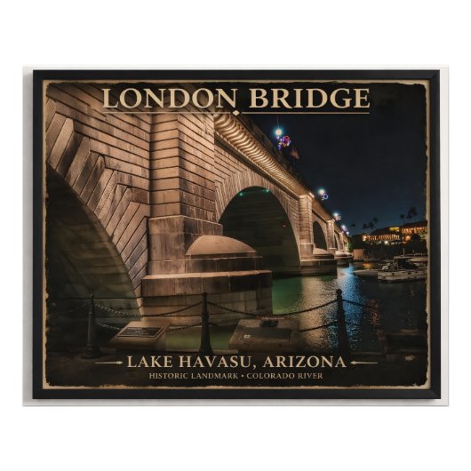 Impression Photo Londres Bridge la nuit (Devant)