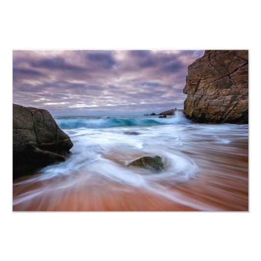 Impression Photo Long Exposure Seascape Waves Print (Devant)