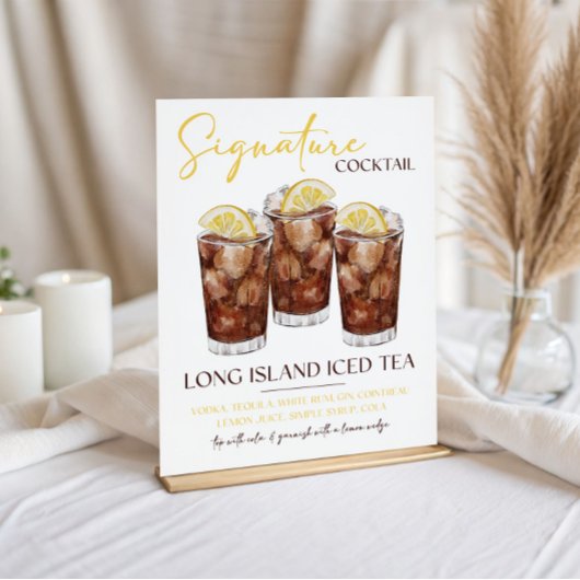 Impression Photo Long Island Iced Tea Signature Cocktail Recipe