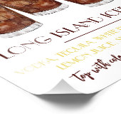 Impression Photo Long Island Iced Tea Signature Cocktail Recipe (Coin)