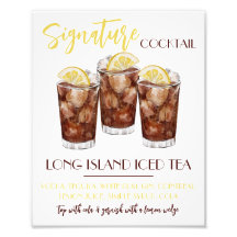 Long Island Iced Tea Signature Cocktail Recipe