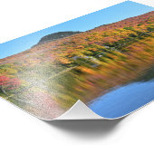 Impression Photo Long Pond en automne, Westmore, Vermont (Coin)