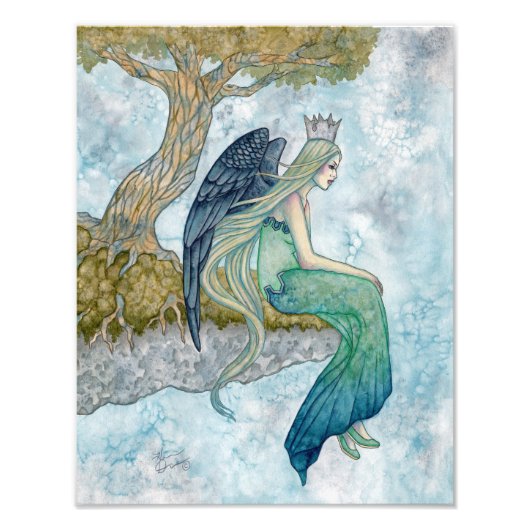 Impression Photo Longing, Angel Art par Holly Durr (Devant)