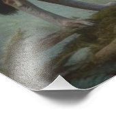 Impression Photo Loup dans la forêt (Coin)