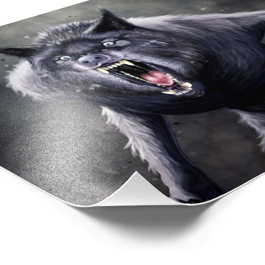 Impression Photo loup-garou effrayant (Coin)