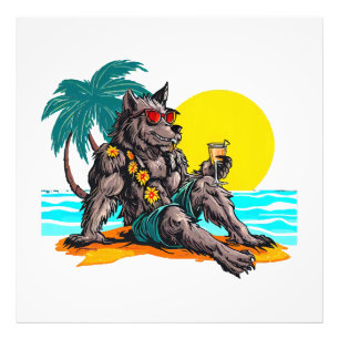 Impression Photo loup-garou en vacances