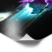 Impression Photo Loup, Wolves Moon, Moonlight. Spirit Animal (Coin)