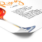 Impression Photo Love at First Spritz Cercles de Ring Citrus (Coin)