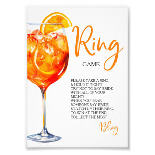 Impression Photo Love at First Spritz Cercles de Ring Citrus