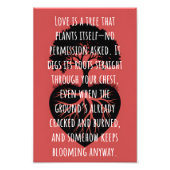 Impression Photo Love is a Tree (Devant)