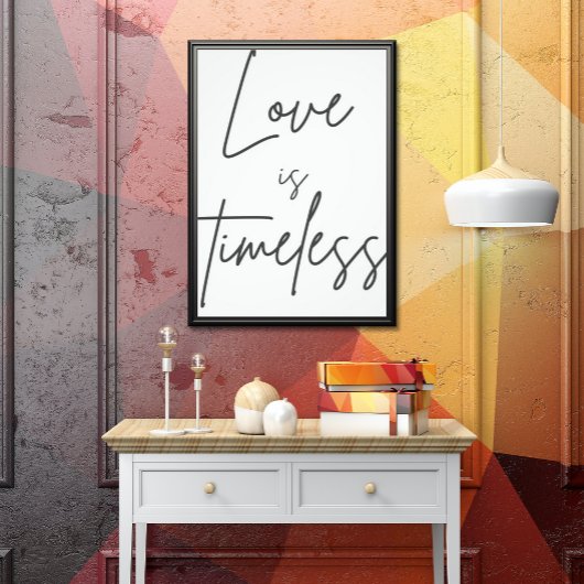 Impression Photo "Love is timeless - Affiche romantique pour intime