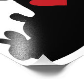 Impression Photo Love Puppy et Kitten Silhouette (Coin)