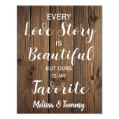 Impression Photo Love story Rustic country grange mariage (Devant)