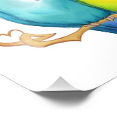 Impression Photo Lovebirds colorés (Coin)