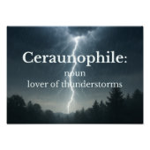 Impression Photo Lover of Thunder Storms (Devant)