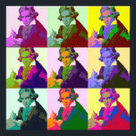 Impression Photo Ludwig Van Beethoven Pop Art<br><div class="desc">Beethoven (1770-1827) fut compositeur et pianiste classique et romantique</div>