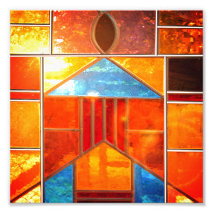 Impression Photo Lumière magique déferlant des fenêtres de l'Eglise