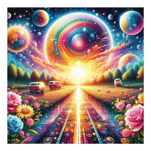 Impression Photo Luminosité rayonnante Grand kit de peinture diaman (Devant)