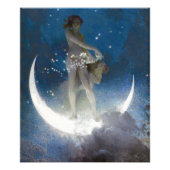 Impression Photo Luna Goddess at Night Scattering Stars (Devant)