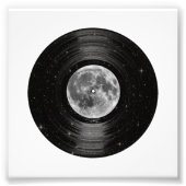 Impression Photo Lune dans l'espace Vinyl LP Record (Devant)