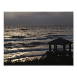 Impression Photo Lune Lit Waves OBX