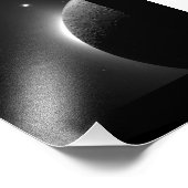Impression Photo Lune, Solaire Corona & Espace Vénus (Coin)