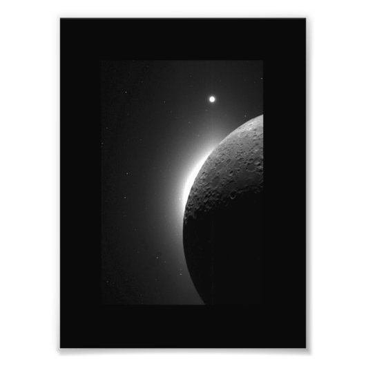 Impression Photo Lune, Solaire Corona & Espace Vénus (Devant)