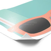 Impression Photo Lunettes de soleil corail (Coin)