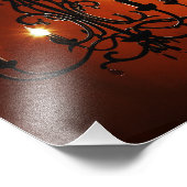 Impression Photo Lustre gothique en chambre rouge (Coin)