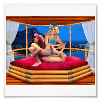 IMPRESSION PHOTO LUTTE FANTASTIQUE HAWAIENNE