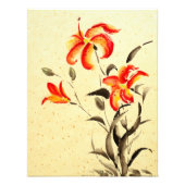 Impression Photo Lys de tigre - rouge (Devant)