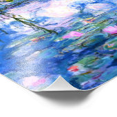 Impression Photo Lys d'eau rose Monet (Coin)