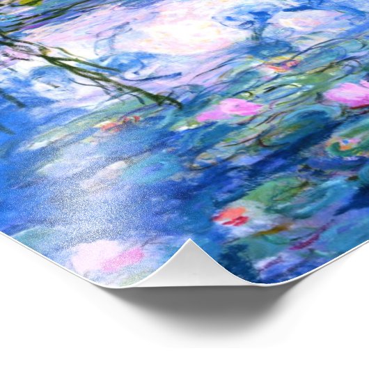 Impression Photo Lys d'eau rose Monet (Coin)