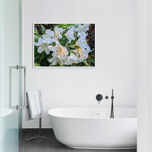Impression Photo Lys orientaux blancs fleurissent floraux