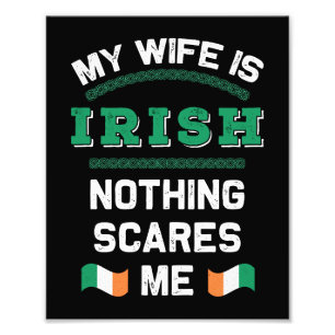 Impression Photo Ma femme est irlandaise République d'Eire Irlande