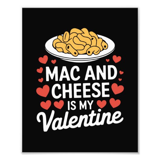 Impression Photo Mac Et Fromage Valentine Mac n Cheese Lover Cadeau (Devant)