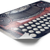 Impression Photo Machine à écrire vintage (Coin)