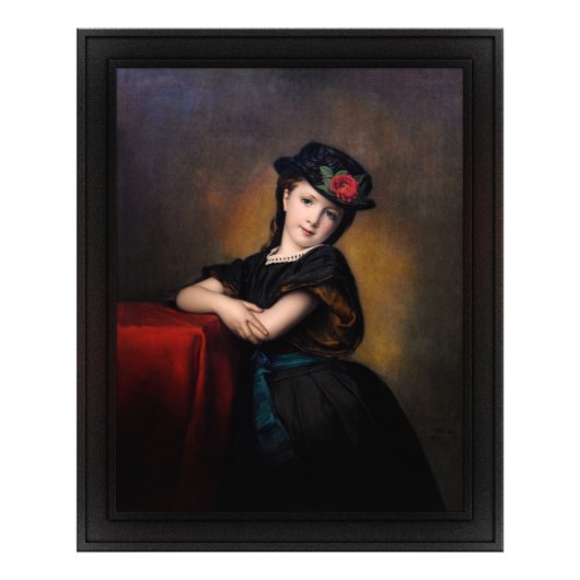 Impression Photo Mädchenporträt par Samuel Baruch Ludwig Halle (Devant)