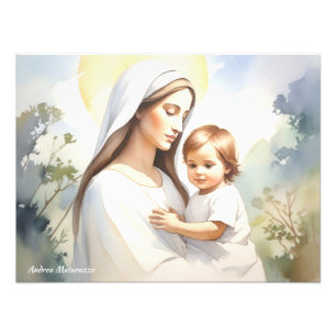 Impression Photo Madonna avec l'enfant Jésus