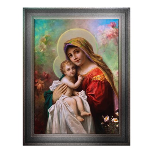 Impression Photo Madonna Mit Dem Jesusknaben par Hans Zatzka (Devant)