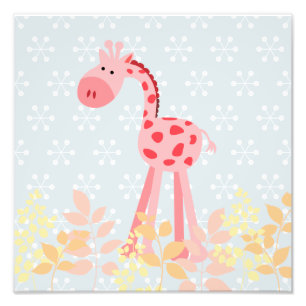 Impression Photo Maggie's Menagerie Nursery Prints : Cherry Giraffe