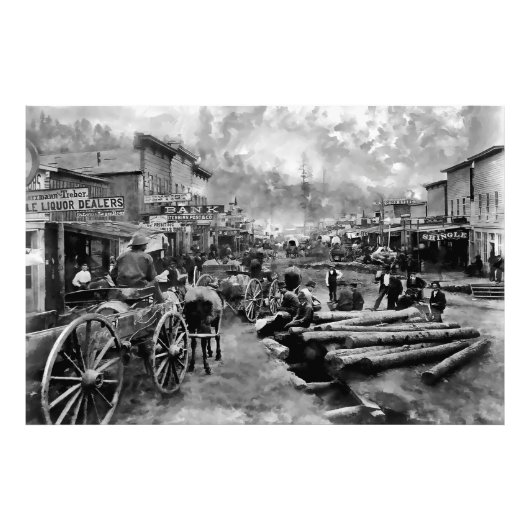 Impression Photo Main Street DEADWOOD 1876 (Devant)