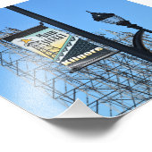 Impression Photo Main Street, Kilgore, Texas, Derricks à pétrole (Coin)