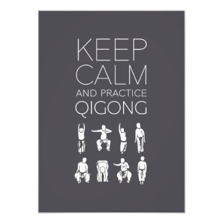 Impression Photo Maintenez le calme et pratiquez le qigong